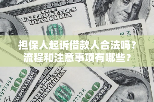 济南担保人起诉借款人合法吗？流程和注意事项有哪些？