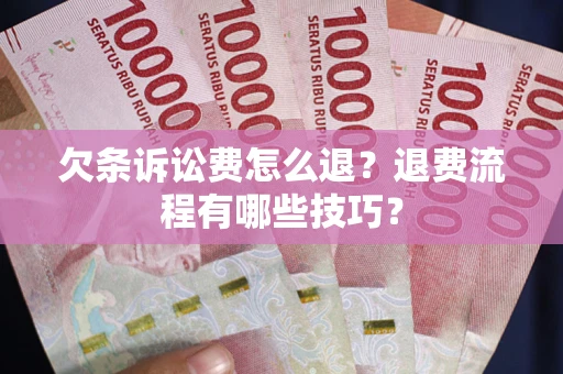 济南欠条诉讼费怎么退？退费流程有哪些技巧？