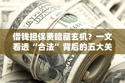 济南借钱担保费暗藏玄机？一文看透“合法”背后的五大关键陷阱