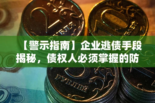 济南【警示指南】企业逃债手段揭秘，债权人必须掌握的防坑宝典