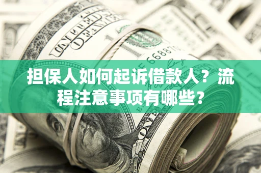 济南担保人如何起诉借款人？流程注意事项有哪些？